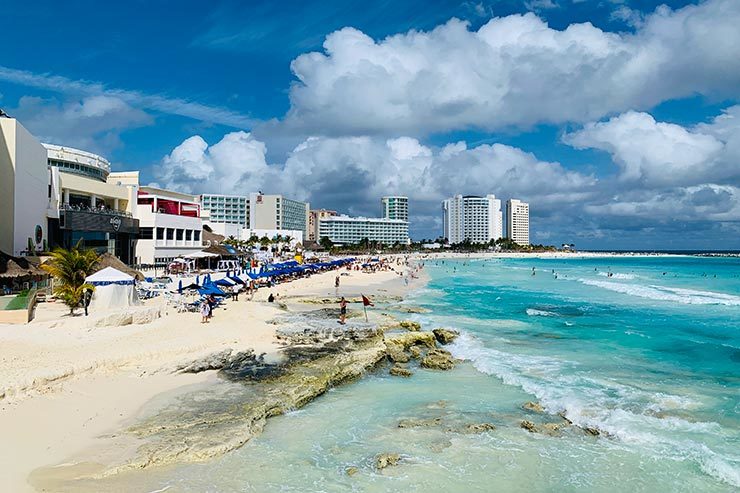 Praia de Cancún (Foto: Esse Mundo É Nosso)