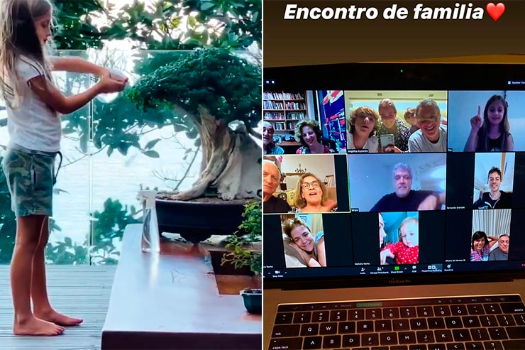 Eva e encontro de família (Fotos: Reprodução/Instagram da Angélica)