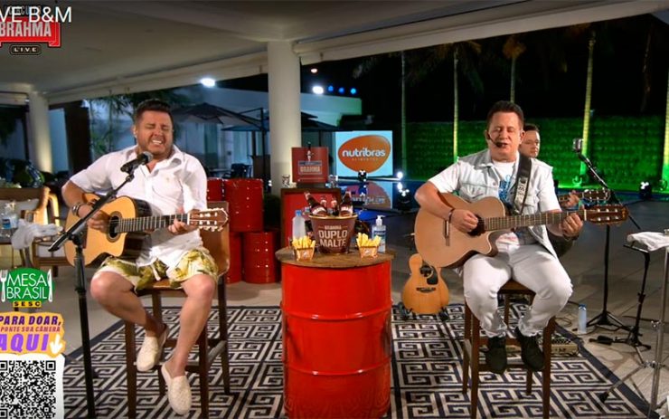 Assista à live ao vivo de Bruno e Marrone (Foto: Reprodução)