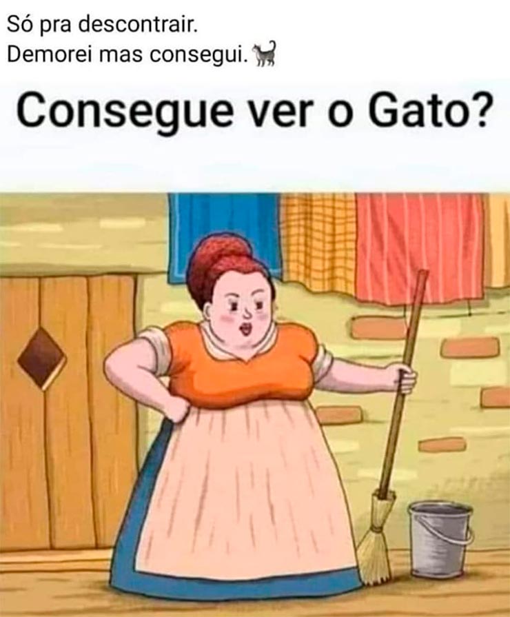 Consegue ver o gato? (Foto: Reprodução/Instagram David Brazil)