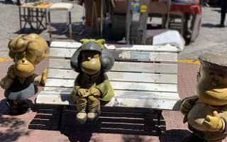 Estátua da Mafalda em Buenos Aires (Foto: Esse Mundo É Nosso)