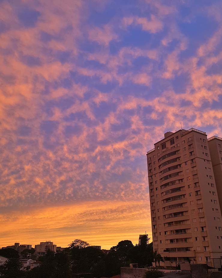 Pôr do sol em São Paulo (Foto: Esse Mundo É Nosso)