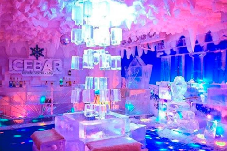 Ice Bar  em Monte Verde (Foto: Reprodução/Site Oficial)