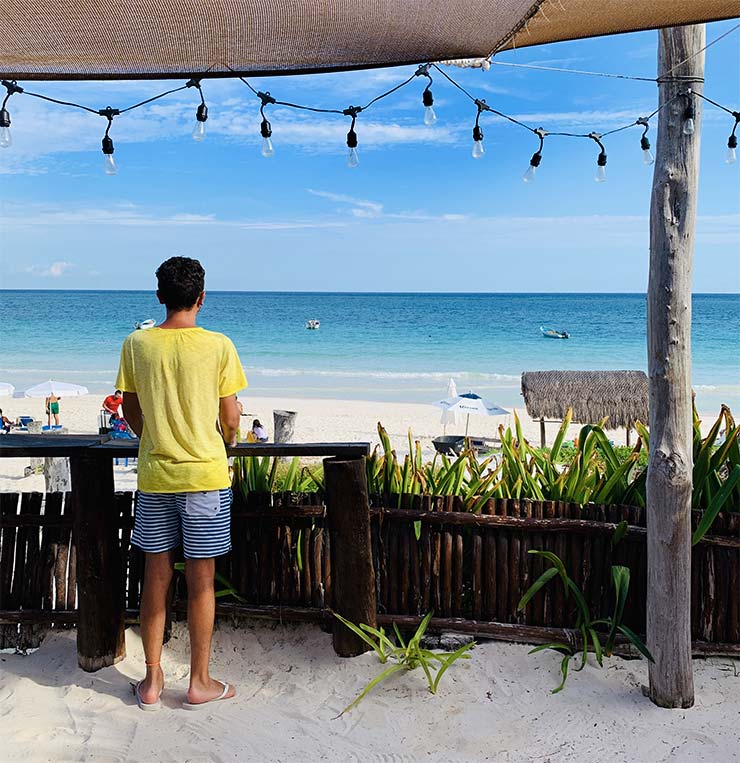 Bar Playa Las Palmas em Tulum (Foto: Esse Mundo É Nosso)