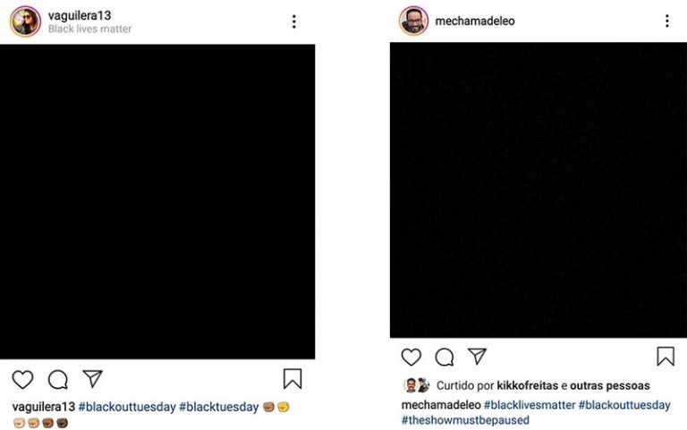 Blackout Tuesday (Reprodução/Instagram)