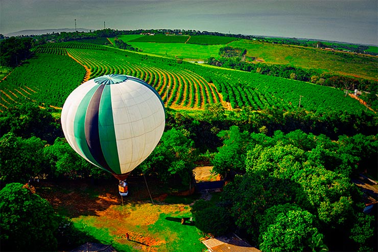 Passeio de balão em Boituva (Foto: Secretaria de Turismo de SP/Ken Chu - Expressão Studio)