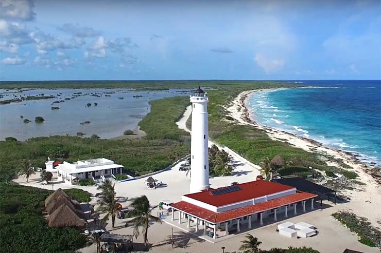 Vista aérea Parque Punta Sur (Reprodução/YouTube)