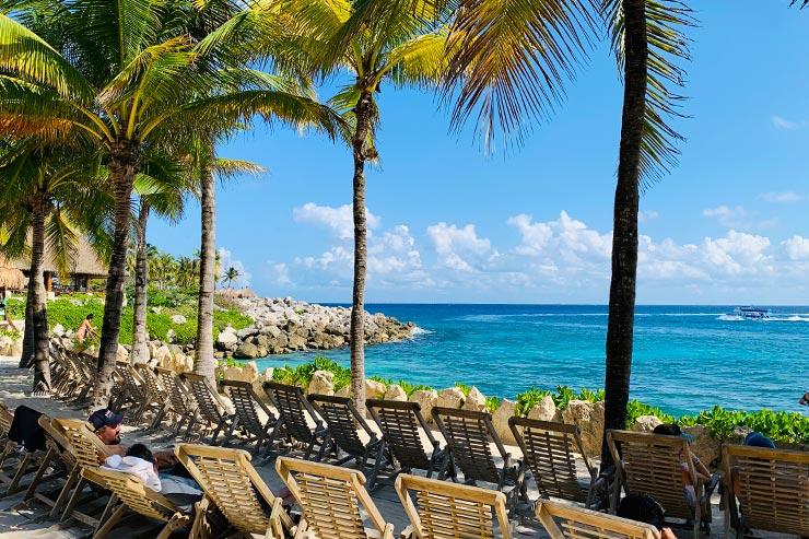 Praia do Xcaret, em Cancún (Foto: Esse Mundo é Nosso)