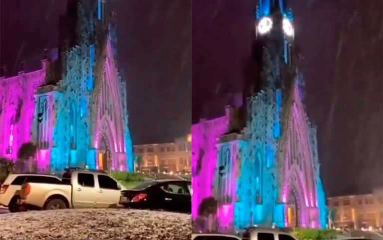 Neve em Canela (Foto: Reprodução/Esse Mundo é Nosso)