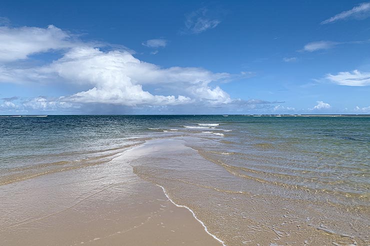 Bancos de areia em Boipeba (Foto: Esse Mundo É Nosso)