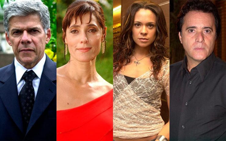 José Mayer, Christiane Torloni, Vanessa Gerbelli e Tony Ramos: Que ano passou Mulheres Apaixonadas? (Foto: Reprodução/Memória Globo)