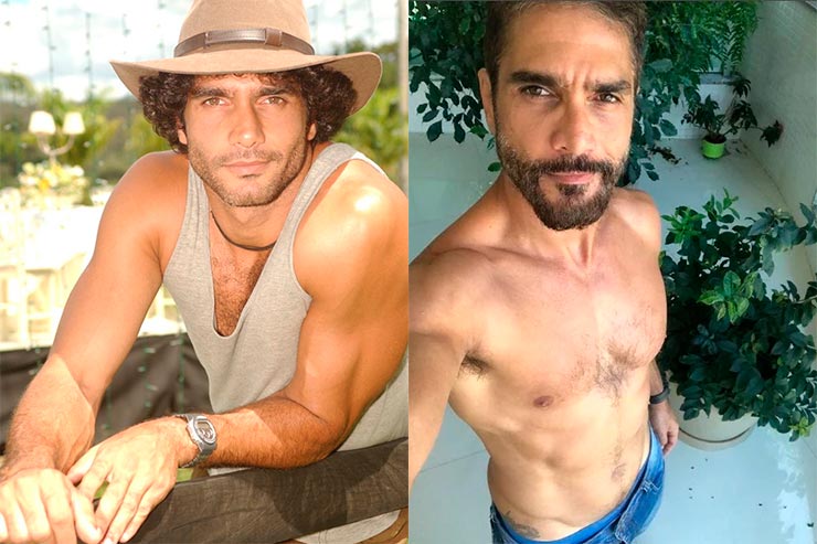 Antes e depois do elenco de Mulheres Apaixonadas: Rafael Calomeni (Foto: Memória Globo e Instagram)