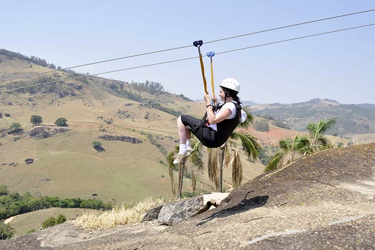 Tirolesa do Hotel Fazenda Parque dos Sonhos (Foto: Divulgação)