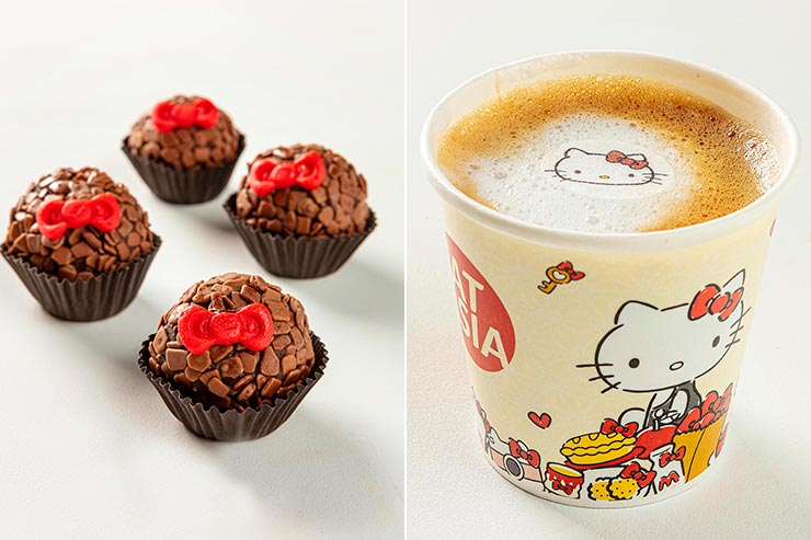 Brigadeiro e café da Hello Kitty (Foto: Divulgação)