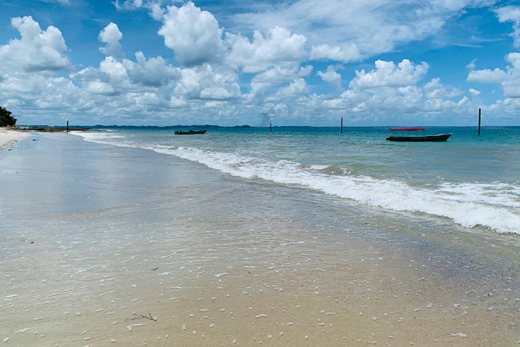 Mar calmo na Praia da Viração (Foto: Esse Mundo é Nosso)