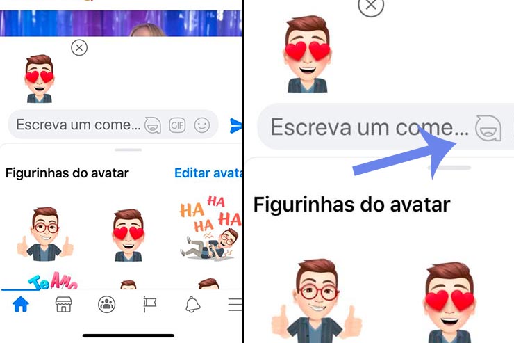 Como usar o avatar no comentário (Foto: Reprodução/Esse Mundo é Nosso)