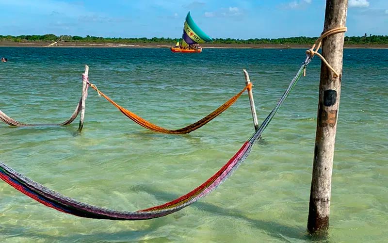 Guia de Jericoacoara: Redes da Lagoa do Paraíso (Foto: Esse Mundo é Nosso)