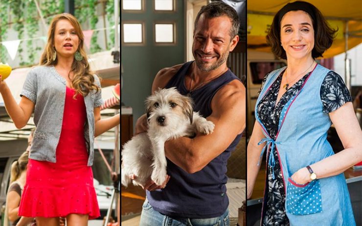 Que ano passou Haja Coração: Mariana Ximenes, Malvino Salvador e Marisa Orth (Foto: Divulgação/Globo)