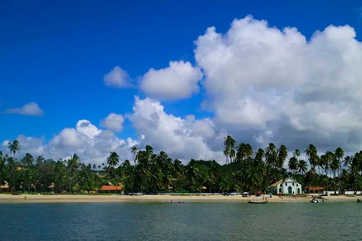 Praia dos Carneiros vista do catamarã (Foto: Esse Mundo é Nosso)