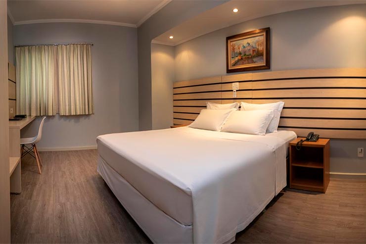 Quarto do Hotel KK em Itu (foto: DIvulgação)