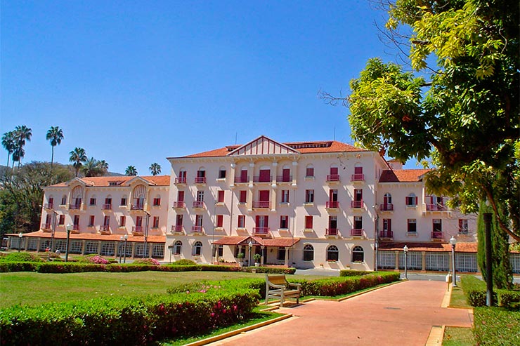 O tradicional Palace Hotel em Poços de Caldas (Foto: Divulgação)