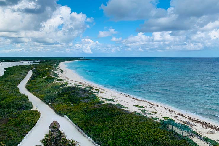 O que fazer em Cozumel: Vista do farol do Parque Punta Sur (Foto: Esse Mundo é Nosso)