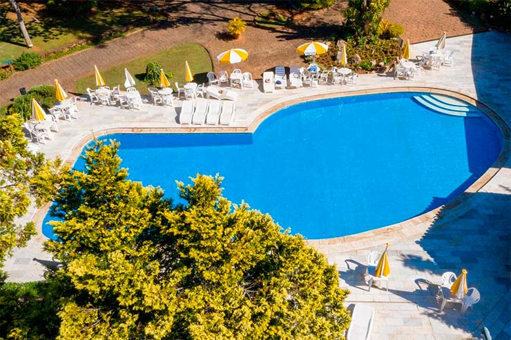 Onde ficar em Socorro: Piscina do Grinbergs Village Hotel (Foto: Divulgação)