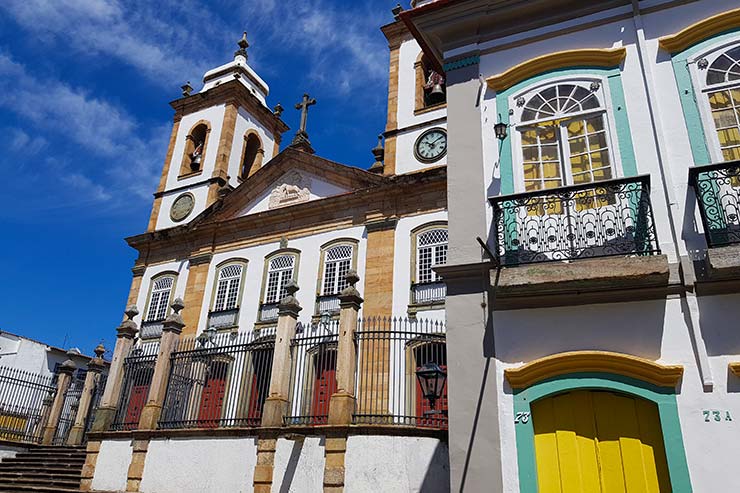 Catedral de Nossa Senhora do Pilar no Centro Histórico de São João del Rei