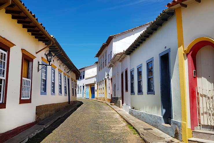 Rua das Casas Tortas no Centro Histórico de São João del Rei