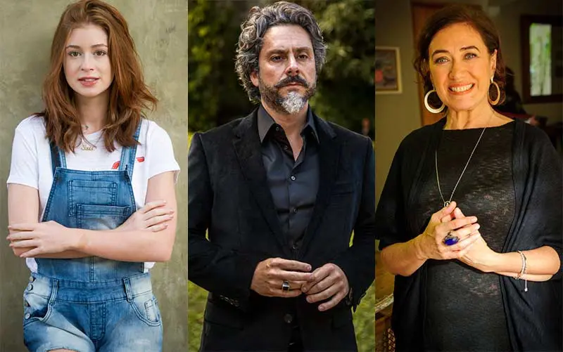 Que ano passou Império: Marina Ruy Barbosa, Alexandre Nero e Lília Cabral estão no elenco da novela (Fotos: Memória Globo)