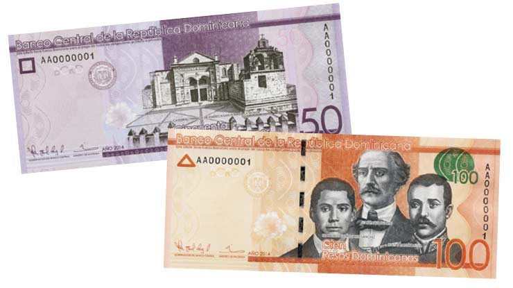 Moeda em Punta Cana: Cédulas de pesos dominicanos