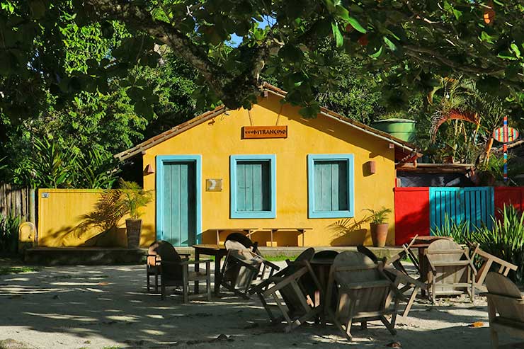 Trancoso: Casinha amarela no Quadrado