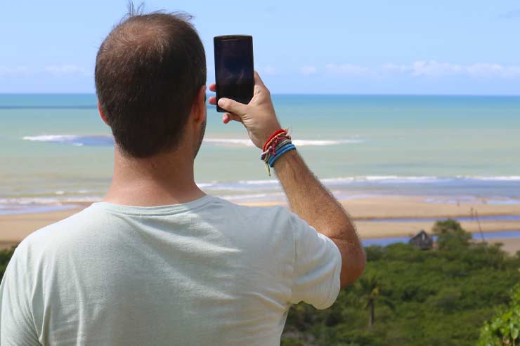 Vista do Mirante do Quadrado em Trancoso, na Bahia