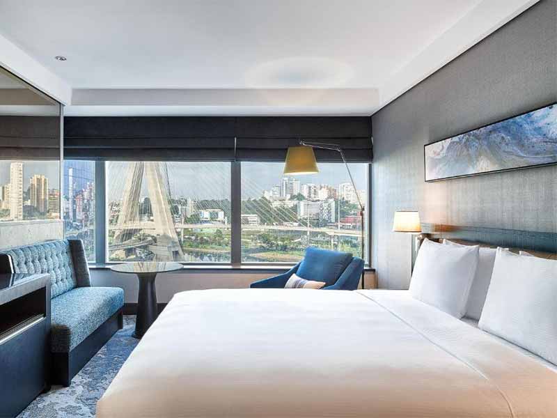 Hilton Morumbi é opção de hotel para o Dia dos Namorados em SP; vista do quarto
