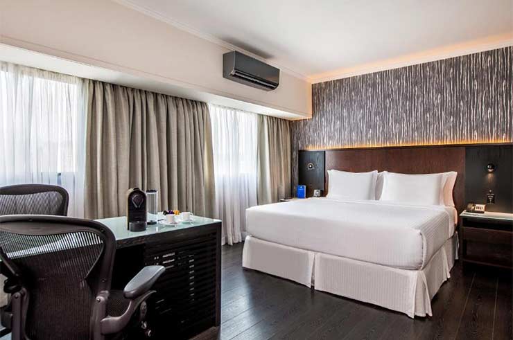 Quarto do hotel Tryp Iguatemi