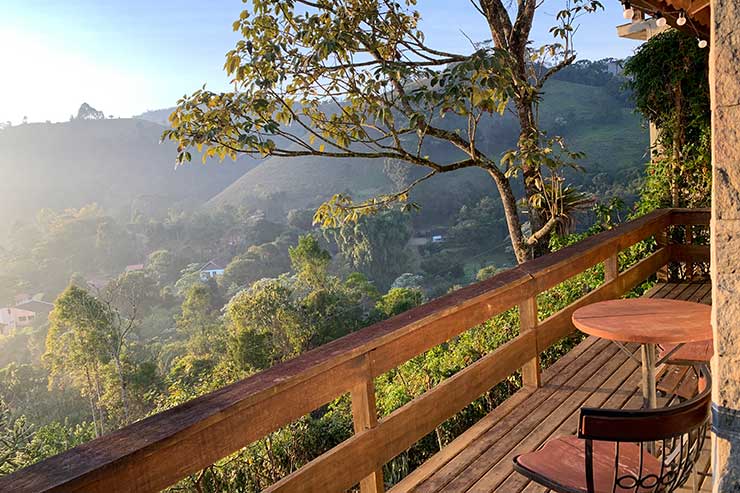 Vista das montanhas em Visconde de Mauá