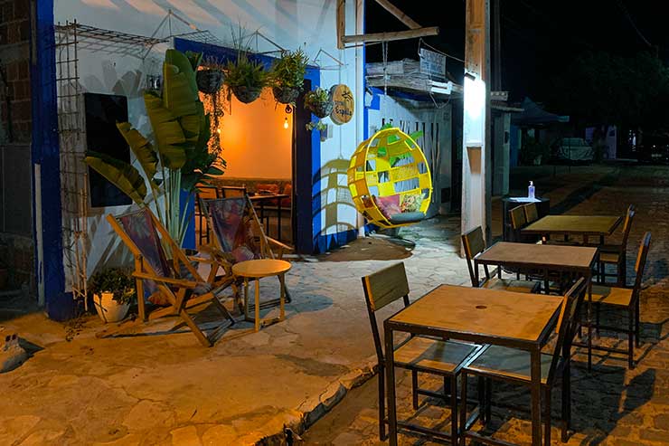 Restaurantes em São Miguel do Gostoso: Área externa do Bistrô Capella