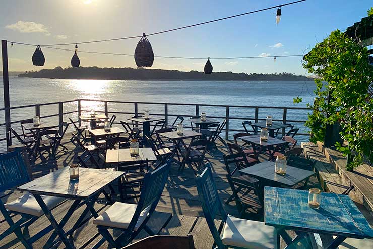 Restaurantes em Pipa: Vista da lagoa na Creperia Marinas