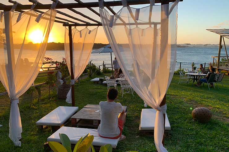 Restaurantes em Pipa: Pôr do sol no Lounge Sunset Marinas