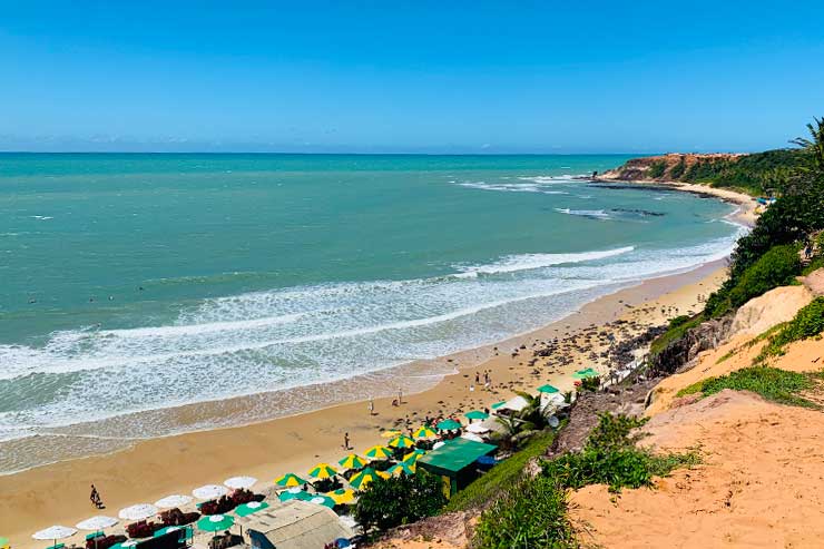 Vista de cima da Praia do Amor, em Pipa