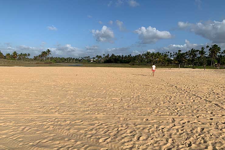 Areia da praia em São Miguel do Gostoso, no Rio Grande do Norte