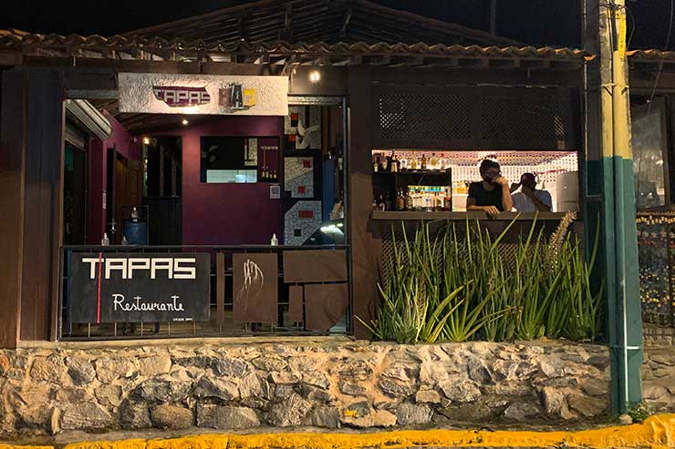 Entrada do Tapas Restaurante em Pipa