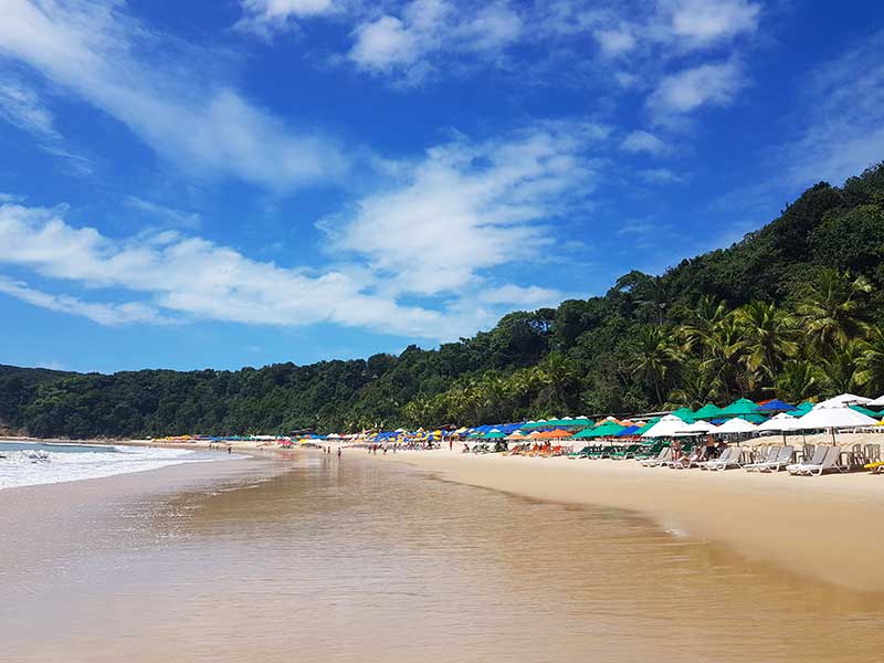 Vista da Praia do Madeiro em Pipa, Tibau do Sul