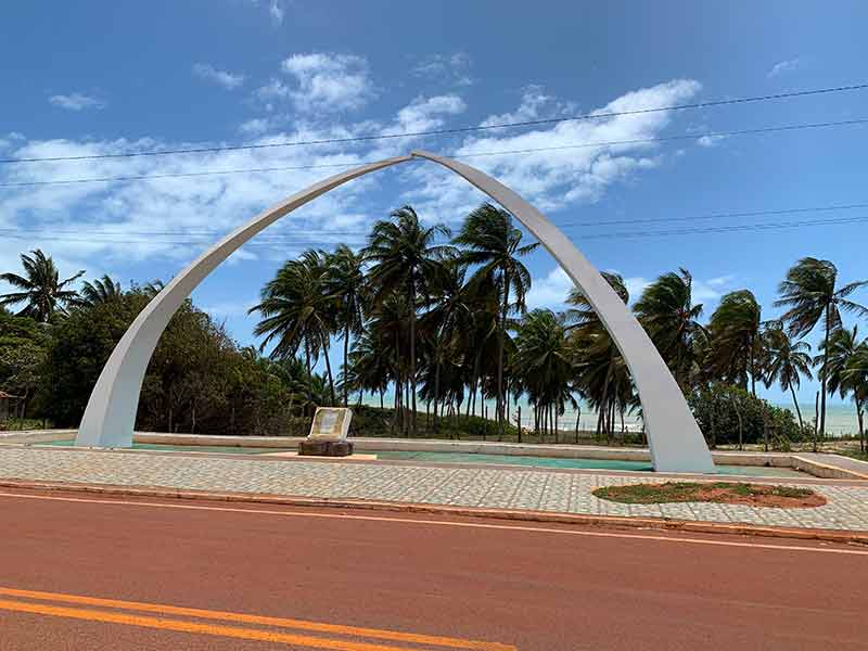 Marco Zero da BR 101 em Touros, perto de São Miguel do Gostoso