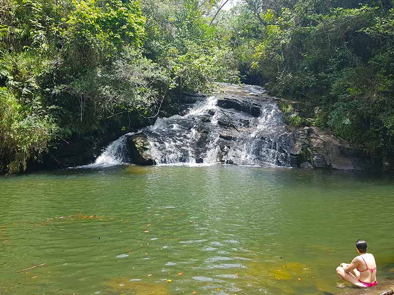 Poço ou Cachoeira da Esmeralda em Carrancas
