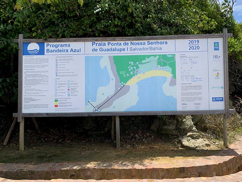 Outdoor sobre programa Praias com Bandeira Azul na Ilha dos Frades, Bahia