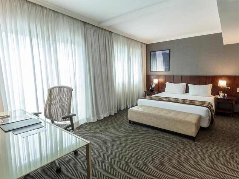 Quarto do Blue Tree Verbo Divino, opção de hotel perto do Consulado Americano em São Paulo