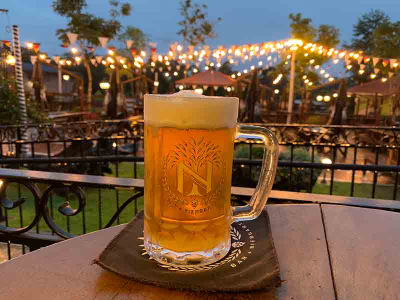 Caneca de chopp do Norden Bar & Biergarten, dica do que fazer em Blumenau