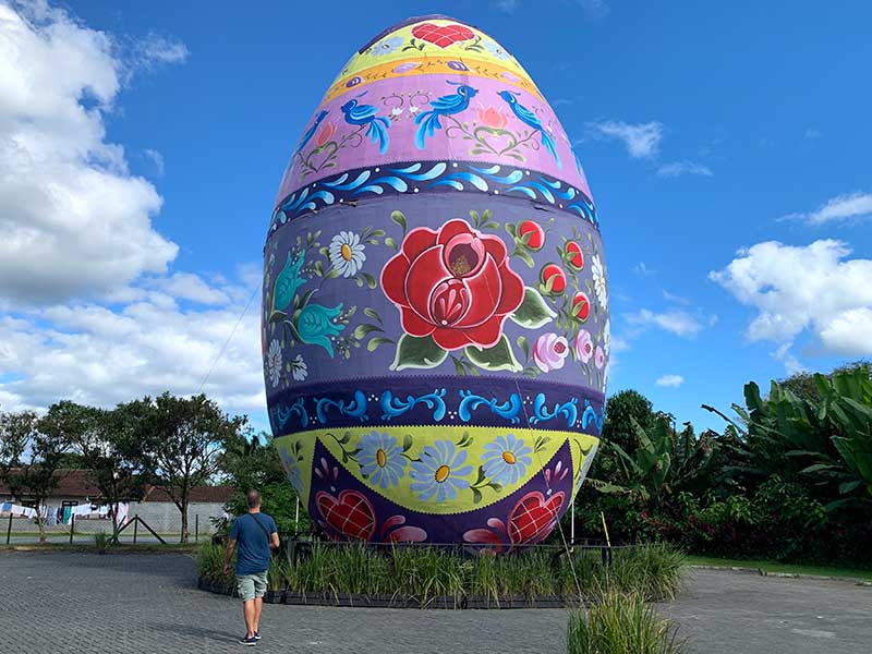 Ovo gigante de Pomerode na Osterfest de 2022