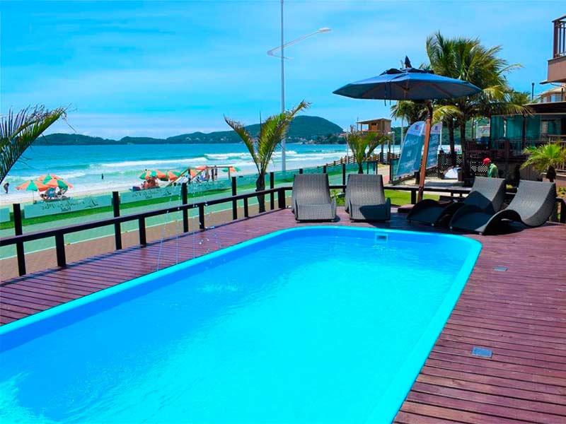 Piscina da Morada do Mar, dica entre as pousadas em Bombinhas, de frente para o mar